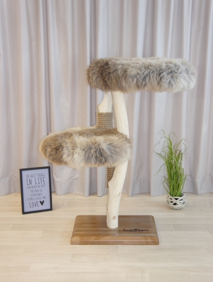 Natural wood cat tree - Canis -