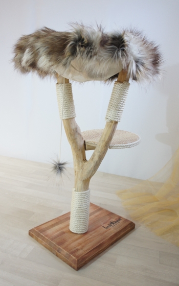 Natural wood cat tree - Simba -