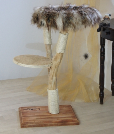 Natural wood cat tree - Simba -