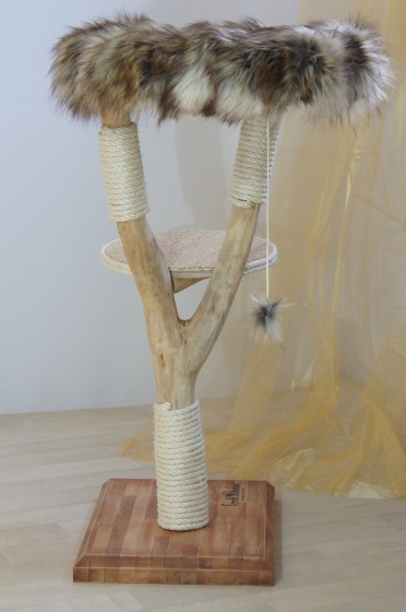 Natural wood cat tree - Simba -