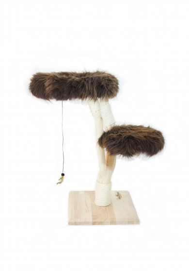 Natural wood cat tree - Noé -